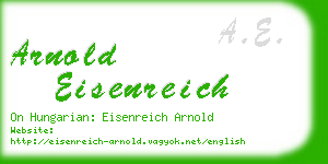 arnold eisenreich business card